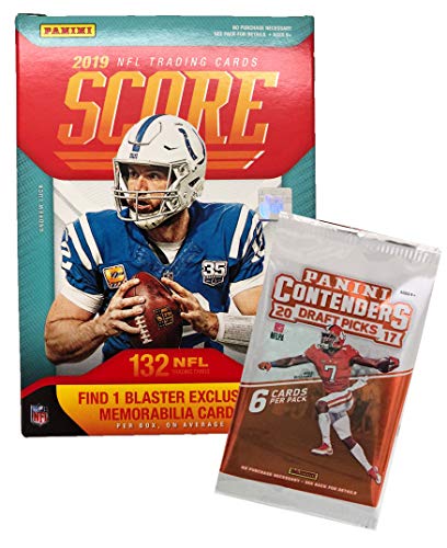 2019 Score NFL Football Blaster Box 132 Cards...