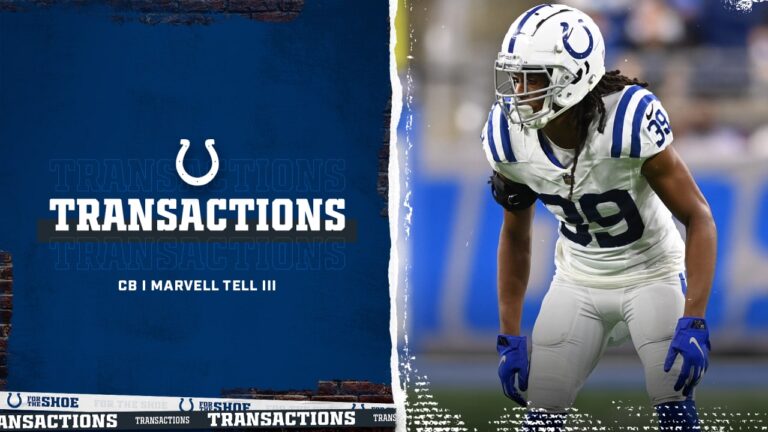 Colts Re-Sign CB Marvell Tell III To...